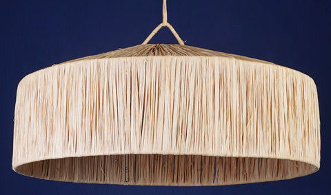 Nouveau style la vague lustre lampe marocaine fait main rotin Suspension en osier naturel, suspension doum ajourée