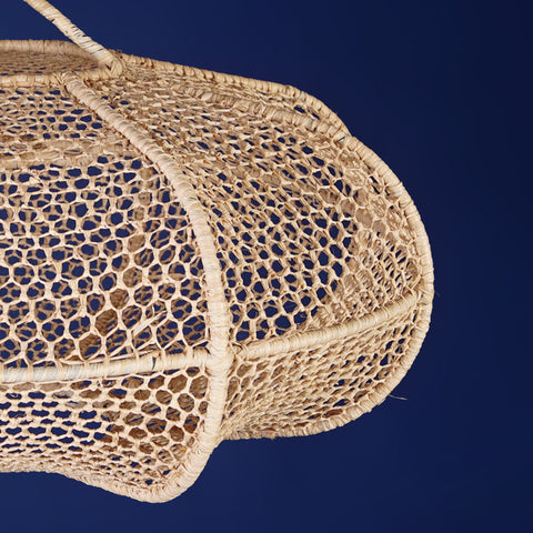Suspension en dentelle de raphia abat-jour en dentelle