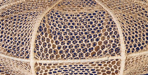 Suspension en dentelle de raphia abat-jour en dentelle