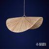 Nouveau style la vague lustre lampe marocaine fait main rotin Suspension en osier naturel, suspension doum ajourée