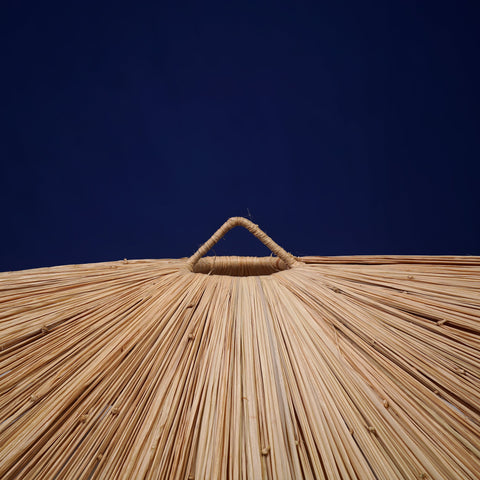 Nouveau style la vague lustre lampe marocaine fait main rotin Suspension en osier naturel, suspension doum ajourée