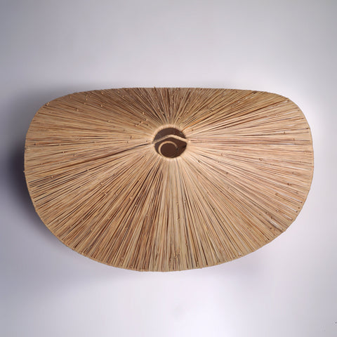 Nouveau style la vague lustre lampe marocaine fait main rotin Suspension en osier naturel, suspension doum ajourée
