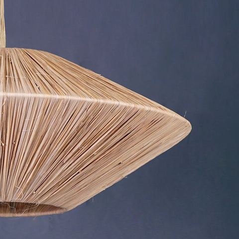 Suspension plate en raphia