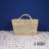 Coffre de rangement en osier - Coffre de rangement et panier en feuille de palmier 50 cm
