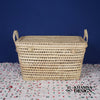Coffre de rangement en osier - Coffre de rangement et panier en feuille de palmier 60 cm