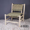 Chaise marocaine, Chaise en paille de bois, Fauteuil, Chaise d'appoint