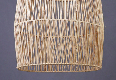 Suspension cloche en raphia Abat-jour H60 cm