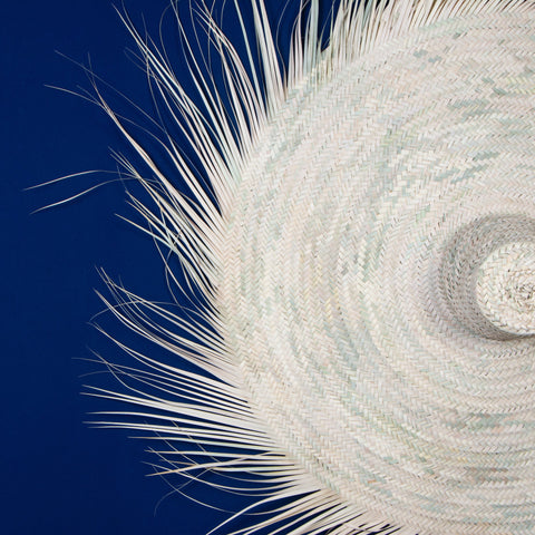 Chapeau mural en paille 100 cm