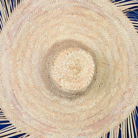 Chapeau mural en paille 60 cm