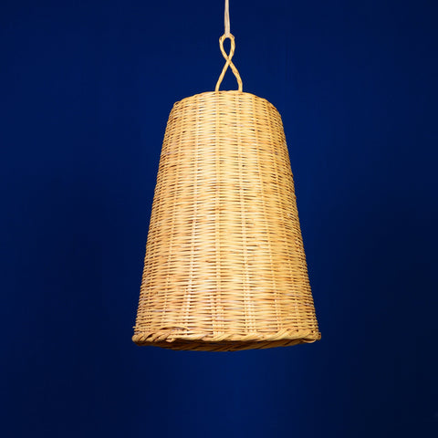 Suspension conique en osier