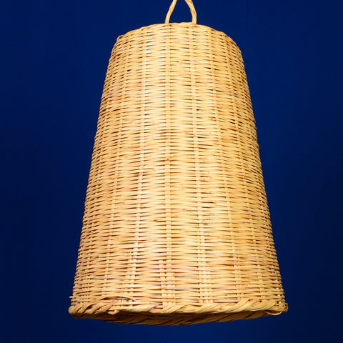 Suspension conique en osier