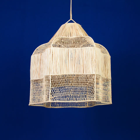 Abat-jour en rotin, suspension en osier, lustre en paille, suspension en paille, lampe suspendue marocaine, luminaire