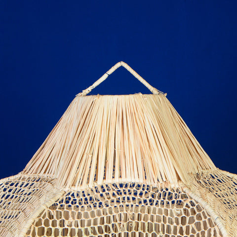 Abat-jour en rotin, suspension en osier, lustre en paille, suspension en paille, lampe suspendue marocaine, luminaire