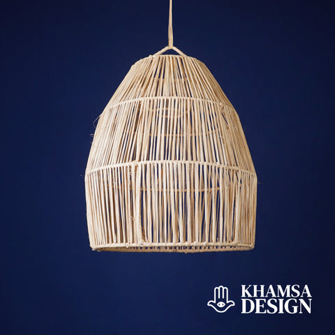 Suspension cloche en raphia Abat-jour H25 cm