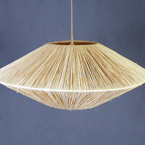 Suspension plate en raphia