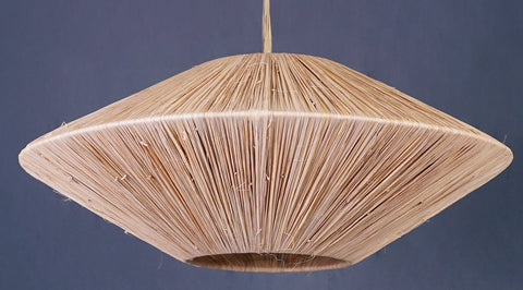 Suspension plate en raphia