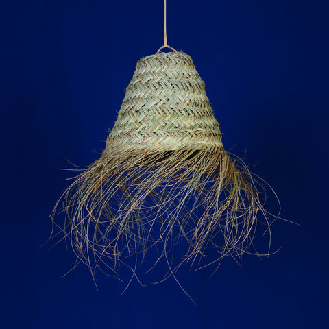 Petite suspension doum à franges Ø30cm