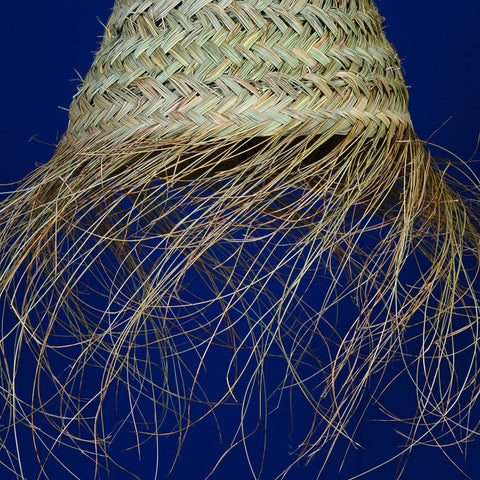 Petite suspension doum à franges Ø30cm