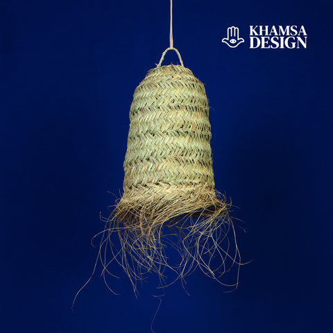 Suspension tube doum à franges Ø30cm