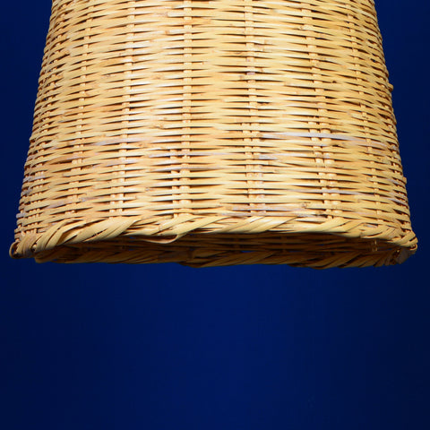 Suspension conique en osier