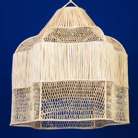 Abat-jour en rotin, suspension en osier, lustre en paille, suspension en paille, lampe suspendue marocaine, luminaire