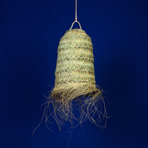 Suspension tube doum à franges Ø30cm