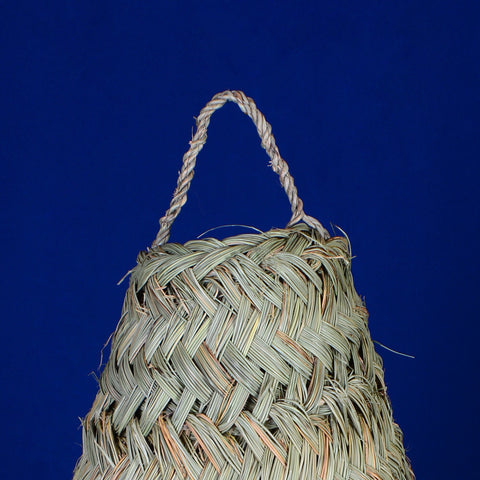 Suspension marocaine conique en fibre naturelle tressée doum Ø40cm