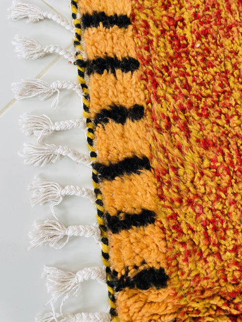 Moroccan Rug, Handmade beni Rug Authentic Moroccan Rug, orange Wool Rug, Sheep Wool Rug, Bohemian Rug,Beni ourain  rug Area rug, Morocco rug