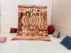 Boujad Moroccan Rug, Handmade Boujaad Rug, Authentic Moroccan Rug, Abstract Berber Rug, Orange Wool Rug, Sheep Wool Rug, Bohemian Rug.