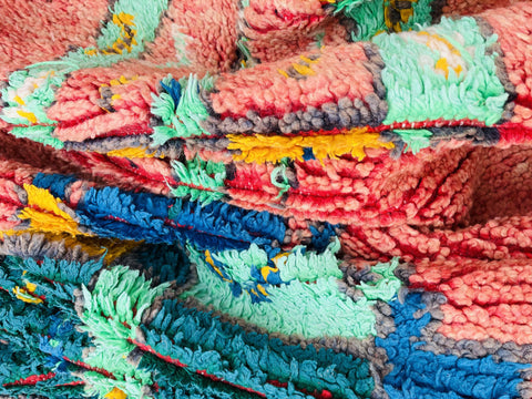 Moroccan Rug, Handmade beni Rug Authentic Moroccan Rug, Orange Wool Rug, Sheep Wool Rug, Bohemian Rug,Beni ourain  rug Area rug, Morocco rug