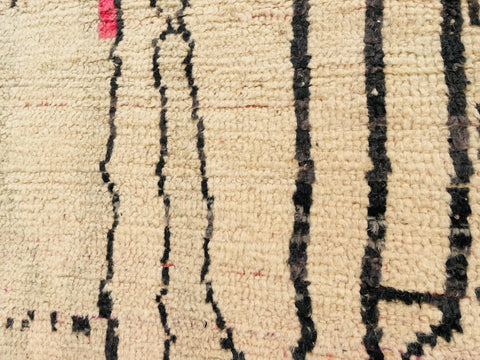 Boujad Moroccan Rug, Handmade Boujaad Rug, Authentic Moroccan Rug, Abstract Berber Rug, Purple pink Wool Rug, Sheep Wool Rug, Bohemian Rug.