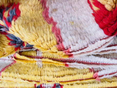 Moroccan Rug, Handmade beni Rug Authentic Moroccan Rug, yellow Wool Rug, Sheep Wool Rug, Bohemian Rug,Beni ourain  rug Area rug, Morocco rug