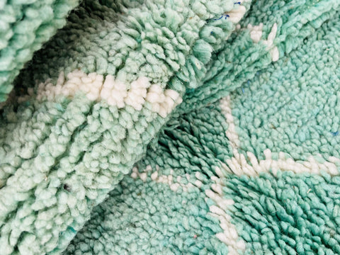 Moroccan Rug, Handmade beni Rug, Authentic Moroccan Rug, Abstract Berber Rug, green grey Wool Rug, Sheep Wool Rug, Bohemian,Beni ourain  rug