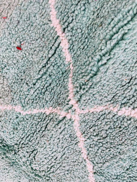 Moroccan Rug, Handmade beni Rug, Authentic Moroccan Rug, Abstract Berber Rug, green grey Wool Rug, Sheep Wool Rug, Bohemian,Beni ourain  rug