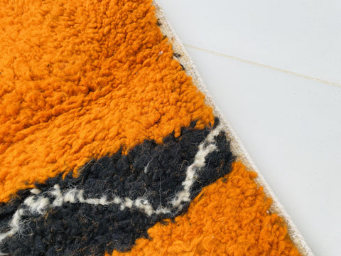 Moroccan Rug, Handmade beni Rug Authentic Moroccan Rug, orange Wool Rug, Sheep Wool Rug, Bohemian Rug,Beni ourain  rug Area rug, Morocco rug