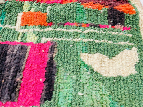 Boujad Moroccan Rug, Handmade Boujaad Rug, Authentic Moroccan Rug, Abstract Berber Rug, Purple pink Wool Rug, Sheep Wool Rug, Bohemian Rug.
