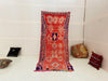 Gorgeous Red Moroccan Boujaad Rug, Tribal Moroccan Rug, Area Rug, Wool Handmade Rug, Berber Rug, Vintage Rug, Azilal Rug