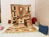 Moroccan Boujaad Rug, Tribal Moroccan Rug, Area Rug, Wool Handmade Rug, Berber Rug, Vintage Rug, rug for living room, abstract rug