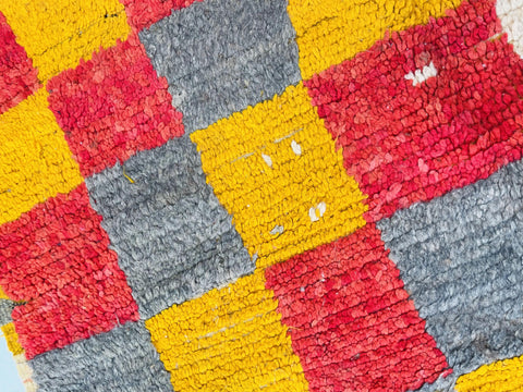 Boujad Moroccan Rug, Handmade Boujaad Rug, Authentic Moroccan Rug, Abstract Berber Rug, pink Wool Rug, Sheep Wool Rug, Bohemian Rug.
