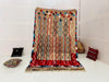Gorgeous multi-colored Moroccan Boujaad Rug, Tribal Moroccan Rug, Area Rug, Wool Handmade Rug, Berber Rug, Vintage Rug, Azilal Rug