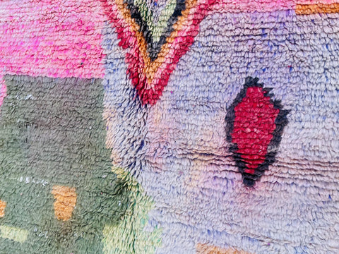 Boujad Moroccan Rug, Handmade Boujaad Rug, Authentic Moroccan Rug, Abstract Berber Rug, Wool Rug, Sheep Wool Rug, Bohemian Rug.