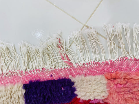 Moroccan Rug, Handmade beni Rug Authentic Moroccan Rug, Wool Rug, Sheep Wool Rug, Bohemian Rug,Beni ourain  Pink Moroccan Rug, Morocco rug