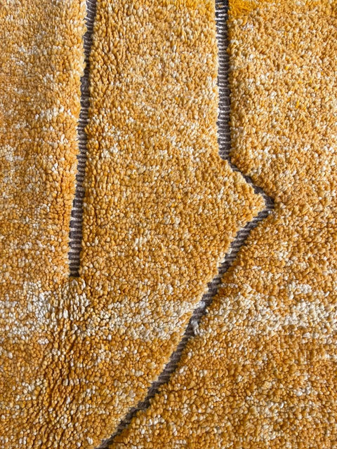 Moroccan Rug – Beni Ourain Rugs - Handmade rug - Bleu rug  – 5x8.2 Feet Carpet - living room rug - Moroccan carpet