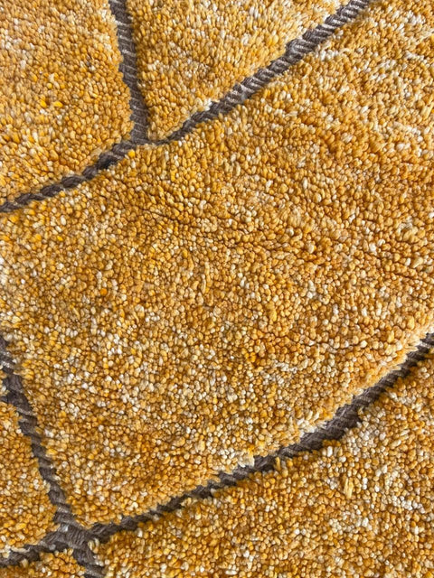 Moroccan Rug – Beni Ourain Rugs - Handmade rug - Bleu rug  – 5x8.2 Feet Carpet - living room rug - Moroccan carpet