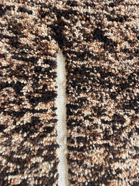 Moroccan Rug – Beni Ourain Rugs - Handmade rug - Brown rug  – 5.1x8.3 Feet Carpet - living room rug - Moroccan carpet - Bohemian Rug