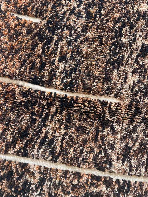 Moroccan Rug – Beni Ourain Rugs - Handmade rug - Brown rug  – 5.1x8.3 Feet Carpet - living room rug - Moroccan carpet - Bohemian Rug