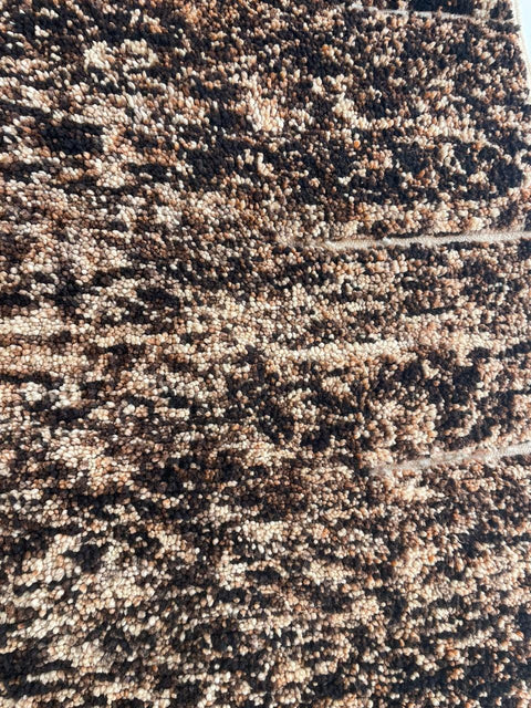 Moroccan Rug – Beni Ourain Rugs - Handmade rug - Brown rug  – 5.1x8.3 Feet Carpet - living room rug - Moroccan carpet - Bohemian Rug