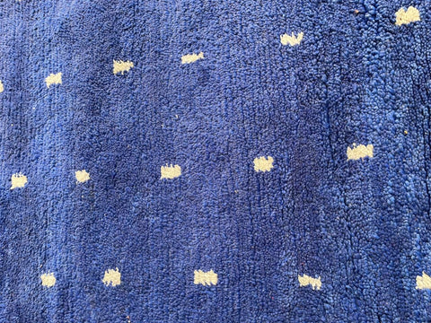 Moroccan Rug – Beni Ourain Rugs - Hand-Woven  rug - Bleu rug  – 6.5x9.5 Feet Carpet - living room rug - Moroccan carpet