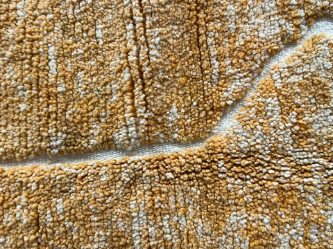 Moroccan Rug – Beni Ourain Rugs - Handmade rug - Yellow rug – 6.6x9.5 Feet Carpet - living room rug - oriental Rug