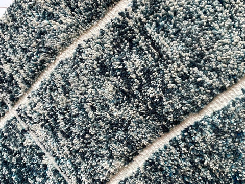 Moroccan Rug – Beni Ourain Rugs - Handmade rug - turquoise rug  – 6.1x10.6 Feet Carpet - living room rug - Bohemian Rug
